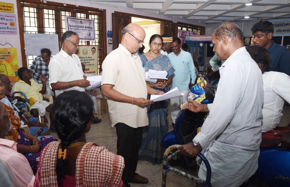 மாவட்ட வருவாய் அலுவலர் க.கண்ணன் தலைமையில்,  மக்கள் குறைதீர்க்கும் நாள் கூட்டம்